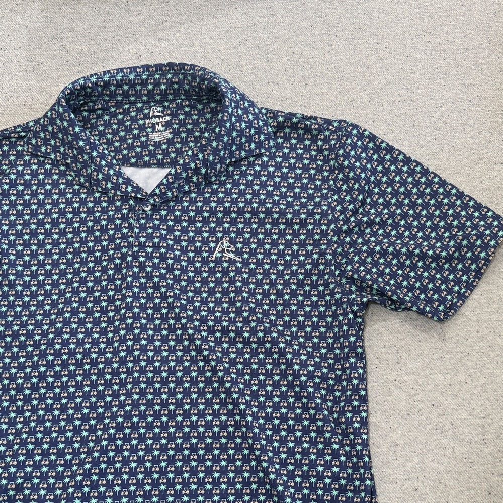 Rhoback Island Patterned Golf Polo